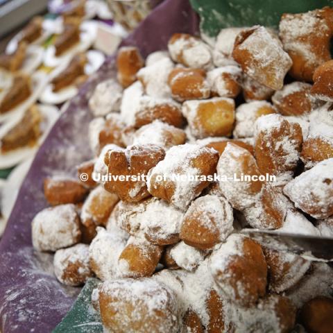 Beignets, pecan pie and pralines for dessert. It's Fat Tuesday at the East Campus Dining Hall. Chef Ron White, who grew up in uptown New Orleans and has been in Nebraska for 10 years, prepares his traditional Fat Tuesday feast of New Orleans cooking. 