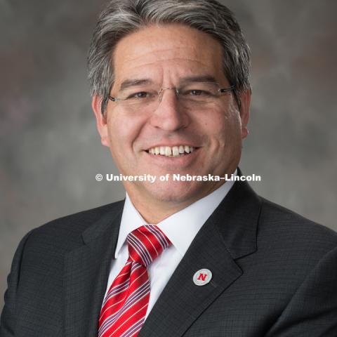 Studio portrait of Lance Perez, Interim Dean for the College of Engineering, and Professor of Electrical and Computer Engineering. March 30, 2017. Photo by Greg Nathan, University Communication Photography.