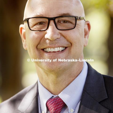 Michael Boehm, Harlan Vice Chancellor, photo shoot. May 31, 2017. Photo by Craig Chandler / University Communication.