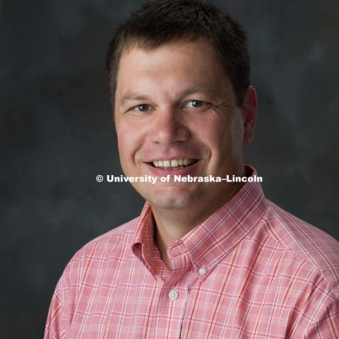 Portrait of Troy Gilmore, Assistant Professor, Groundwater Hydrologist, Biological Systems Engineering Department. July 11, 2017. Photo by Greg Nathan, University Communication Photography.