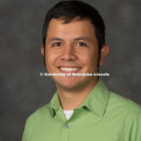 Studio portrait of Jose Angel Maldonado, Assistant Professor, Communication, College of Arts and Sciences. August 16, 2017. Photo by Greg Nathan, University Communication Photography.