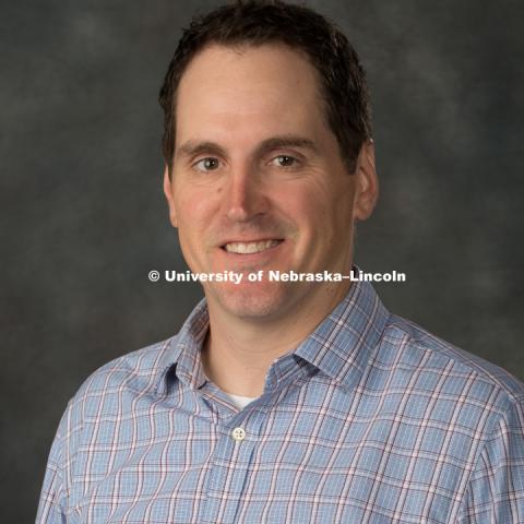 Studio portrait of Shane Moser, Assistant Professor of Finance, College of Business. New Faculty Orientation. August 16, 2017. Photo by Greg Nathan, University Communication Photography.