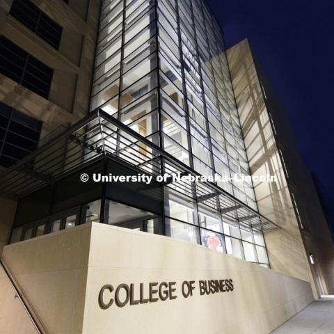 First day of classes on campus and at the new College of Business Howard L. Hawks Hall. August 21, 2017. Photo by Craig Chandler / University Communication.