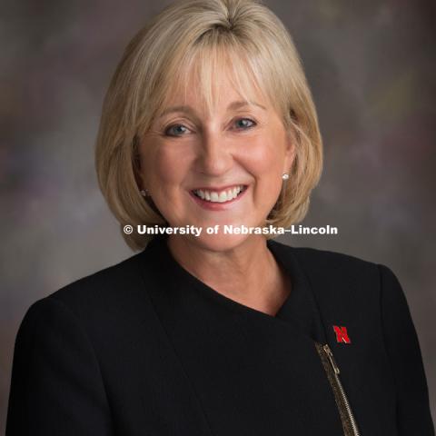 Studio portrait of Donde Plowman, Executive Vice Chancellor and Chief Academic Officer, Office of the Executive Vice Chancellor and Chief Academic Officer. August 31, 2017. Photo by Greg Nathan, University Communication Photographer.