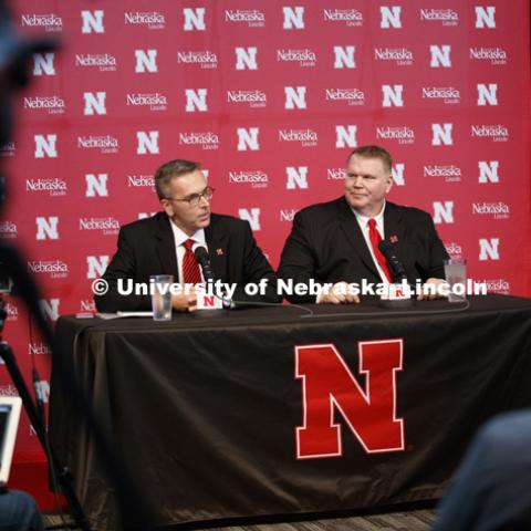 Dave Rimington, a native of Omaha and a two-time Husker All-American, will return to Lincoln as the University of Nebraska’s interim director of athletics, Chancellor Ronnie Green announced September 26, 2017.  Photo by Craig Chandler / University
