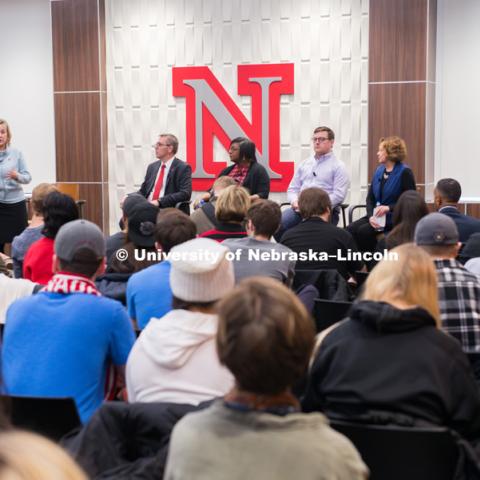 A new series of discussions exploring important campus issues is expanding to link University of Nebraska-Lincoln administrators with students, faculty and staff. On February 9, Chancellor Ronnie Green, Donde Plowman, Laurie Bellows, interim vice