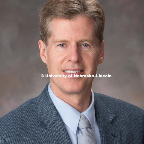 Studio portrait of Mark Harris, Associate Director, University Museum. March 1, 2018. Photo by Greg Nathan, University Communication Photography.