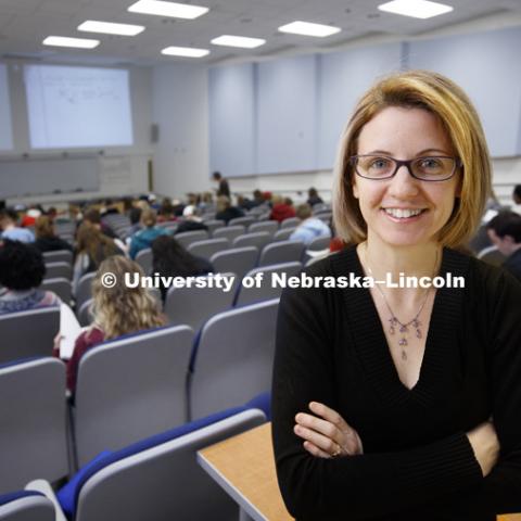 Marilyne Stains, associate professor of chemistry, led a study showing that 55 percent of undergrad STEM classroom interactions consisted mostly of conventional lecturing. Prior research has identified lecturing as among the least effective approaches to