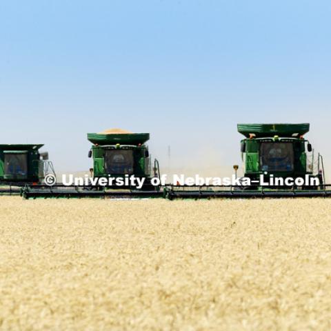 Wheat Harvest in Perkins County Nebraska. July 10, 2018. Photo by Craig Chandler / University Communication.