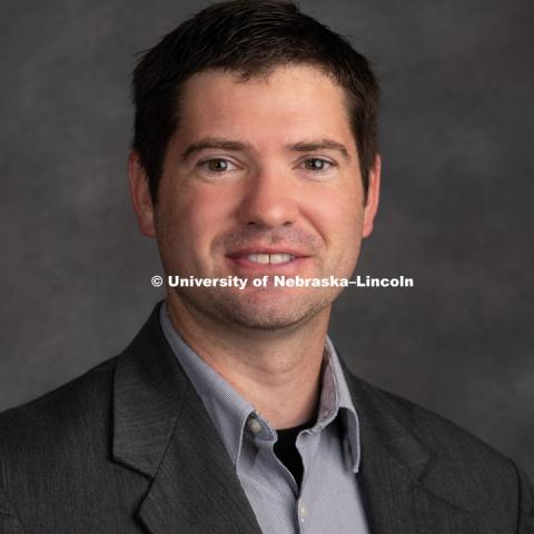 Studio portrait of Phil Barutha, Assistant Professor, Durham School of Architectural Engineering and Construction. New Faculty. August 15, 2018. Photo by Greg Nathan, University Communication Photography.