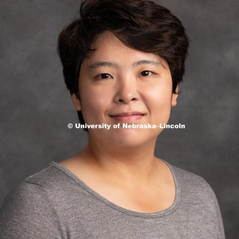 Studio portrait of Jooyeoun Jung, Assistant Professor of Practice for Food Science and Technology. New Faculty. August 15, 2018. Photo by Greg Nathan, University Communication Photography.
