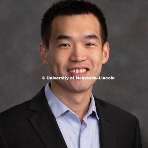 Studio portrait of Ruomeng Liu, Assistant Professor of Finance, College of Business. New Faculty. August 15, 2018. Photo by Greg Nathan, University Communication Photography.