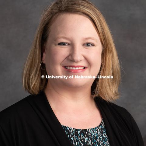 Studio portrait of Jill Martin, Assistant Professor of Practice, Journalism. New Faculty. August 15, 2018. Photo by Greg Nathan, University Communication Photography.