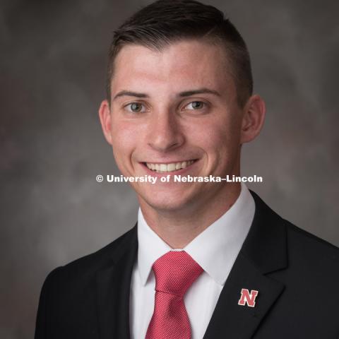 Gage Hoegermeyer, nominated for Homecoming Royalty 2018. August 28, 2018. Photo by Greg Nathan, University Communication Photography.