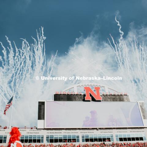 North Stadium with mid-day fireworks