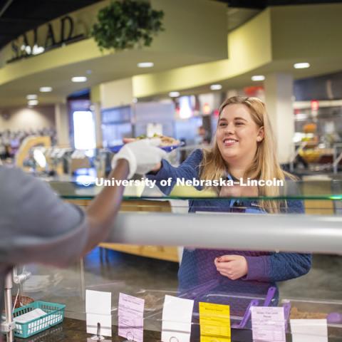 University Housing has started offering an allergen-free meal option  in its Harper-Schramm-Smith Dining Center. This option is available every meal, seven days a week starting in January. January 24, 2019. Photo by Craig Chandler, University Communication.