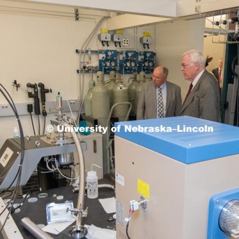 The Nebraska University Regents and other University officials toured a variety of campus facilities as part of an annual visit. January 24, 2019, Photo by Gregory Nathan / University Communication.