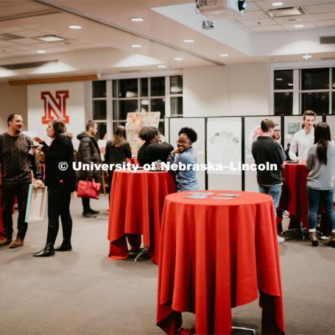 Our Nebraska: Express Yourself Expo in the Oasis Center. January 31, 2019. Photo by Justin Mohling / University Communication.