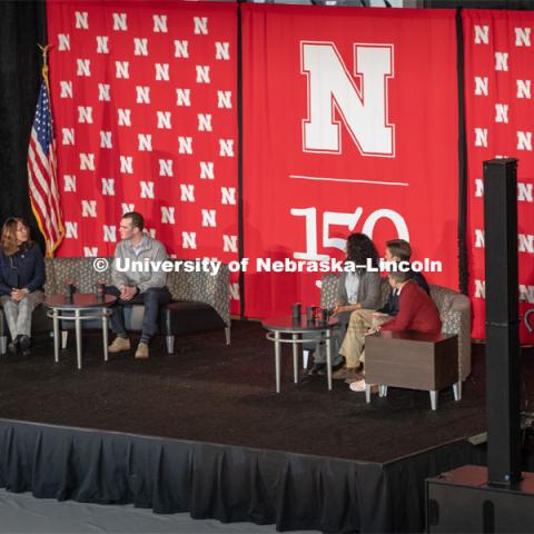 The Charter Week event, “Why Don’t We Get Along? How Huskers Can Change the Future: A Student-led Conversation with Senator Ben Sasse”. February 11, 2019. Photo by Gregory Nathan / University Communication.