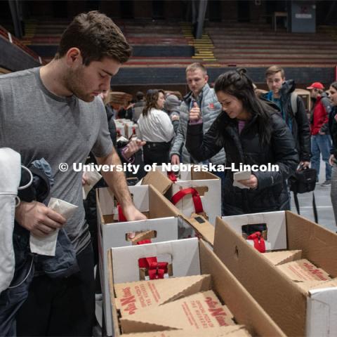 The Charter Week event, “Why Don’t We Get Along? How Huskers Can Change the Future: A Student-led Conversation with Senator Ben Sasse”. February 11, 2019. Photo by Gregory Nathan / University Communication.