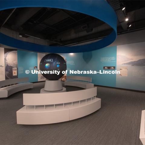 Cherish Nebraska opens to the public on Saturday, February 16 in the University of Nebraska State Museum in Morrill Hall. The new exhibit spaces celebrate Nebraska's natural heritage - the diversity of life that has been shaped over the millennia by Nebraska's changing environments. February 13, 2019. Photo by Greg Nathan / University Communication.