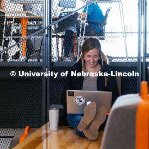 Hudl headquarters.  Lincoln, Nebraska.  For use only in UNL sites and not for outside use. March 21, 2019. Photo courtesy Hudl