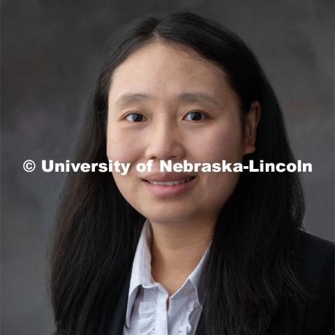 Studio portrait of Yage Guo, Graduate Studies. March 22, 2019. Photo by Greg Nathan / University Communication.