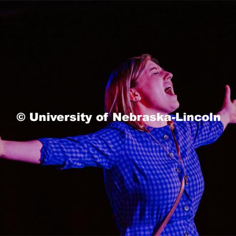 The University of Nebraska-Lincoln Glenn Korff School of Music’s Opera program presented Violet on Friday, April 12 at 7:30 p.m. and then again on Sunday, April 14 at 3 p.m. in Room 130 of the Westbrook Music Building. Students rehearse the day before opening day. April 11, 2019. Photo by Justin Mohling / University Communication.