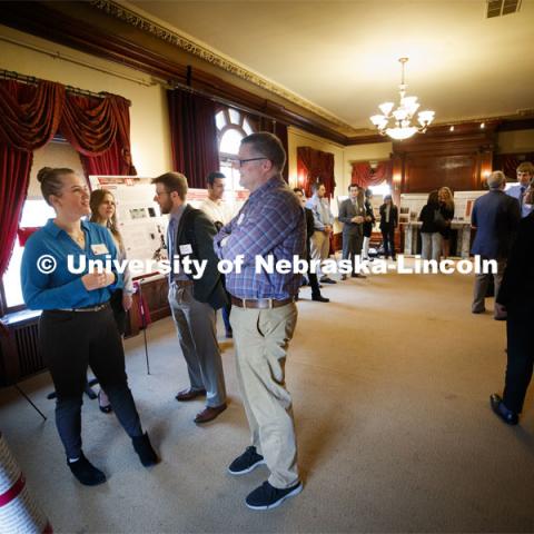 State Senators Research Fair at the Ferguson House. April 16, 2019. Photo by Craig Chandler / University Communication.