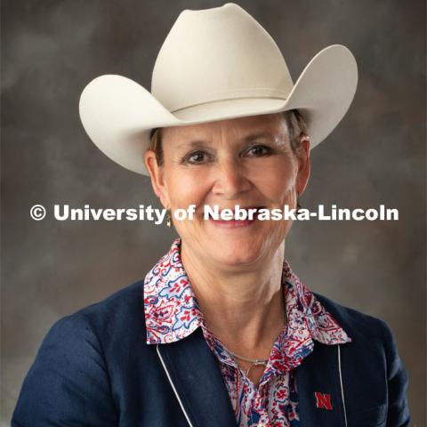 Studio portrait of Kathy Anderson, Extension Horse Specialist Professor, Animal Science. May 7, 2019. Photo by Greg Nathan / University Communication.