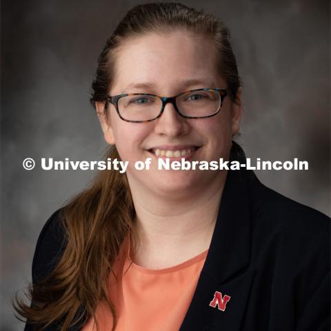 Studio portrait of Dorothy Elsken, Graduate Research Assistant, Animal Science. July 16, 2019. Photo by Greg Nathan / University Communication.