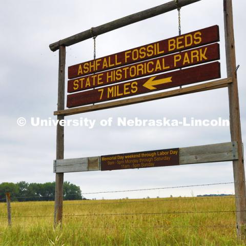 Ashfall Fossil Beds State Historical Park in north central Nebraska. August 2, 2019. Photo by Craig Chandler / University Communication.