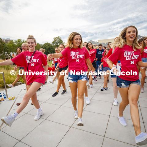 Big Red Welcome, Chancellor's BBQ for incoming freshman and new students on the greenspace by the Memorial Union. August 23, 2019. Photo by Craig Chandler / University Communication.