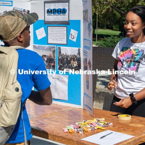 Student Organizations host the RSO Club Fair. This event is a great opportunity for Recognized Student Organizations (RSOs) to recruit new members and highlight the organization’s activities. August 28, 2019. Photo by Gregory Nathan / University Communication.