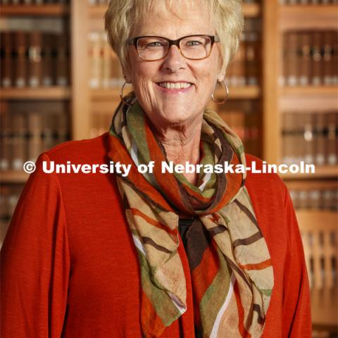 Vicki Lill, Assistant Director of Student Affairs and Registration Specialist for the College of Law. Nebraska Law photo shoot. September 13, 2019. Photo by Craig Chandler / University Communication.