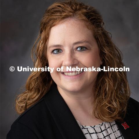 Studio portrait of Lacey Rohe, Accounting. September 24, 2019. Photo by Gregory Nathan / University Communication.