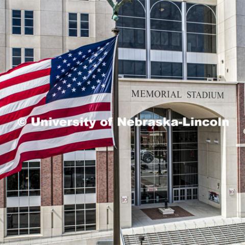 East Stadium mall, Memorial Stadium entrance. September 25, 2019. Photo by Craig Chandler / University Communication.