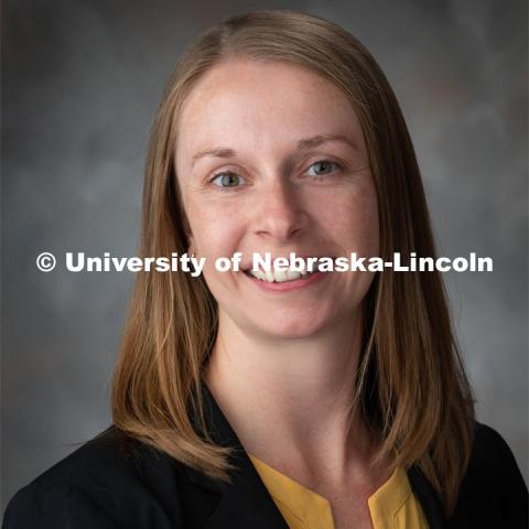 Studio portrait of Lisa Hilzer, Accounting. September 25, 2019 Photo by Gregory Nathan / University Communication.