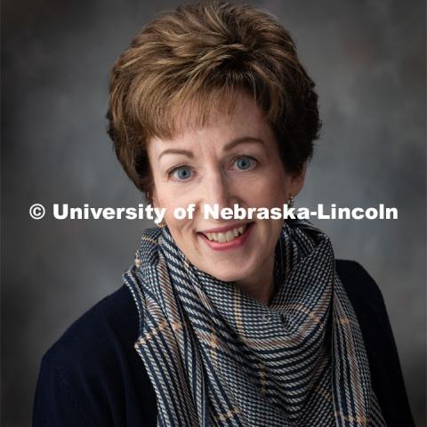 Studio portrait of Mary LaGrange, Accounting. September 25, 2019 Photo by Gregory Nathan / University Communication.