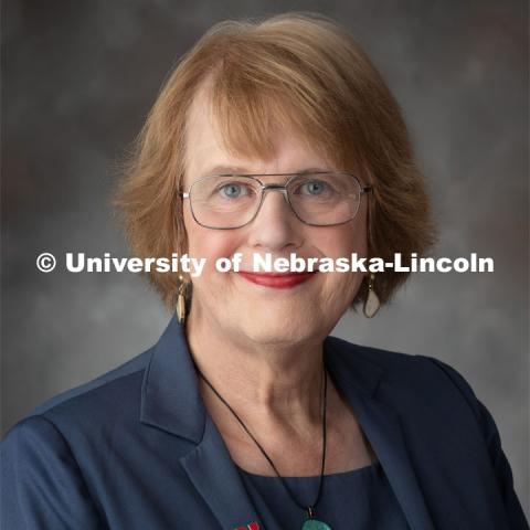 Studio portrait of Marilyn Wolf, Professor and Chair, Computer Science and Engineering. September 26, 2019. Photo by Greg Nathan / University Communication.