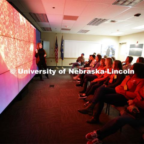 Space Law students tour NASA's Goddard Space Flight Center in Washington D.C. 12th Annual University of Nebraska D.C. Space Law Conference. Space, Cyber and Telecommunications Law program. October 17, 2019. Photo by Craig Chandler / University Communication.