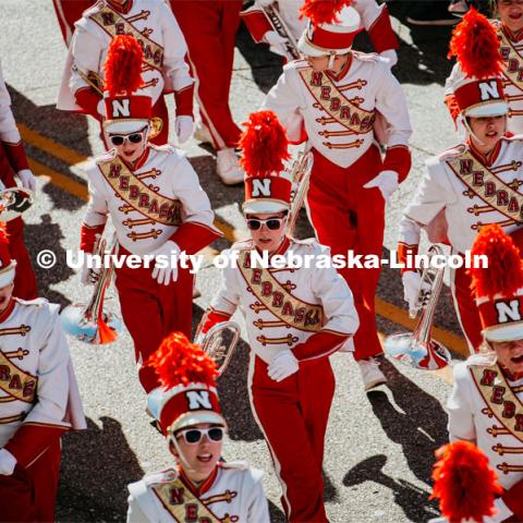 Unity walk on the way to Memorial Stadium for the Nebraska vs. Indiana University football game. October 26, 2019. Photo by Justin Mohling / University Communication.