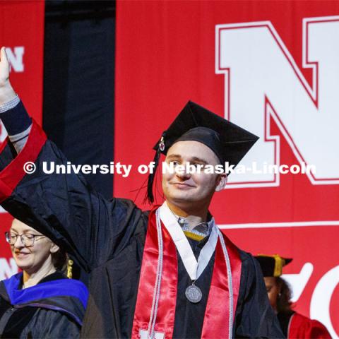 December Undergraduate commencement at Pinnacle Bank Arena. December 21, 2019. Photo by Craig Chandler / University Communication.