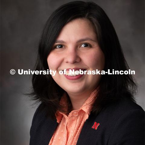 Studio portrait of Raquel Rocha, Plant Pathology. January 10, 2020. Photo by Greg Nathan / University Communication.