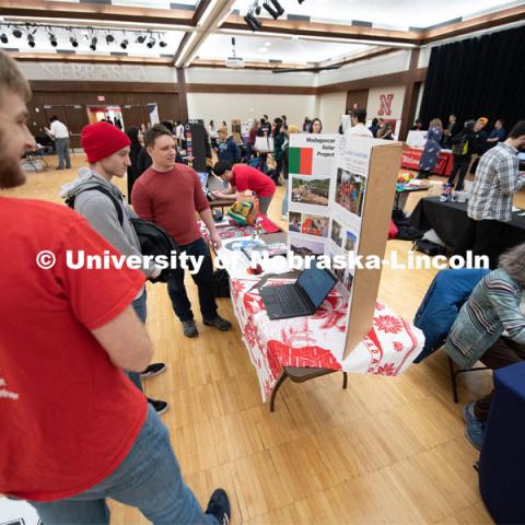 Student Organizations host the RSO Club Fair Springfest at the Nebraska Union. This event is a great opportunity for Recognized Student Organizations (RSOs) to recruit new members and highlight the organization’s activities. January 28, 2020. Photo by Gregory Nathan / University Communication.