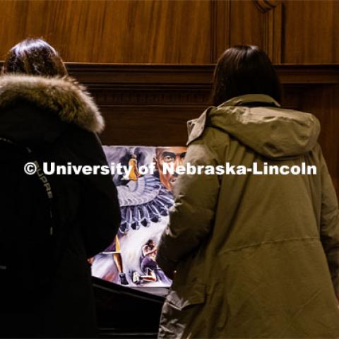 The UPC Nebraska Poster Sale in the City Campus Nebraska Union. January 28, 2020. Photo by Gregory Nathan / University Communication.