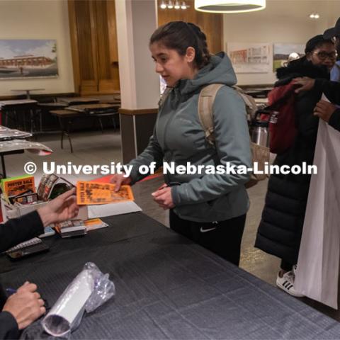 The UPC Nebraska Poster Sale in the City Campus Nebraska Union. January 28, 2020. Photo by Gregory Nathan / University Communication.