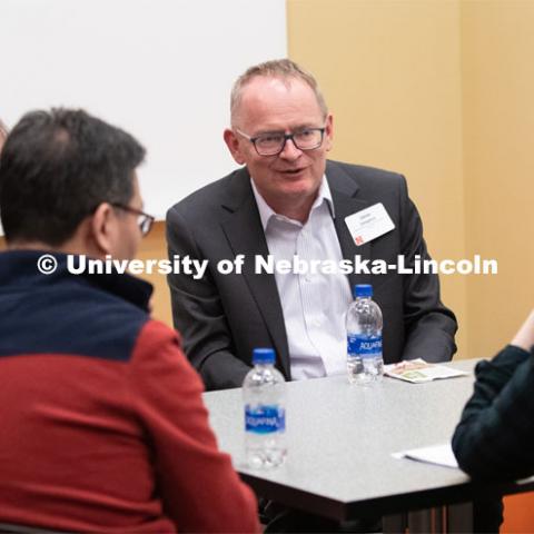 Reporters seeking soundbites on sound bites — especially their agricultural, genetic, biochemical and psychological influences — assembled at the University of Nebraska–Lincoln’s Food Innovation Center for its second annual Research Media Day. Research Media Day is where scientists and the media get together to communicate what they’re doing, the importance of it, and how to communicate their message so others can understand. January 29, 2020. Photo by Greg Nathan / University Communication.