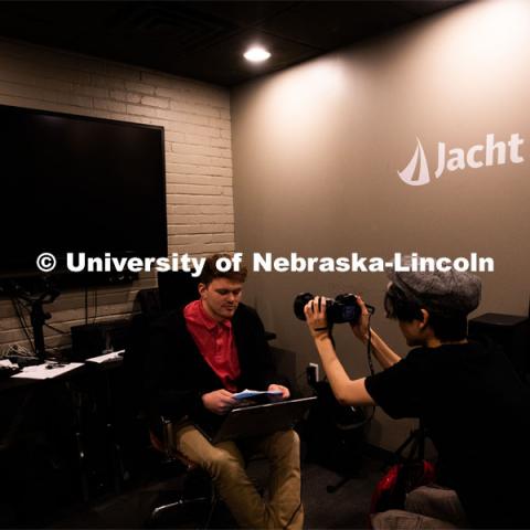 Jacht students work in the agency's Haymarket office space. February 19, 2020. Photo by Greg Nathan / University Communication.