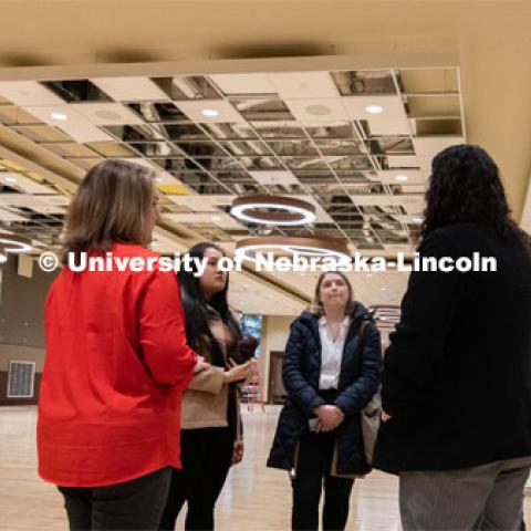 Students, Faculty and Staff enjoy the new sights from the renovation at the East Campus Union Open House. March 9, 2020. Photo by Gregory Nathan / University Communication.